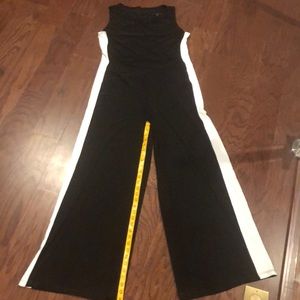 Black and White Stripe jumpsuit Size L